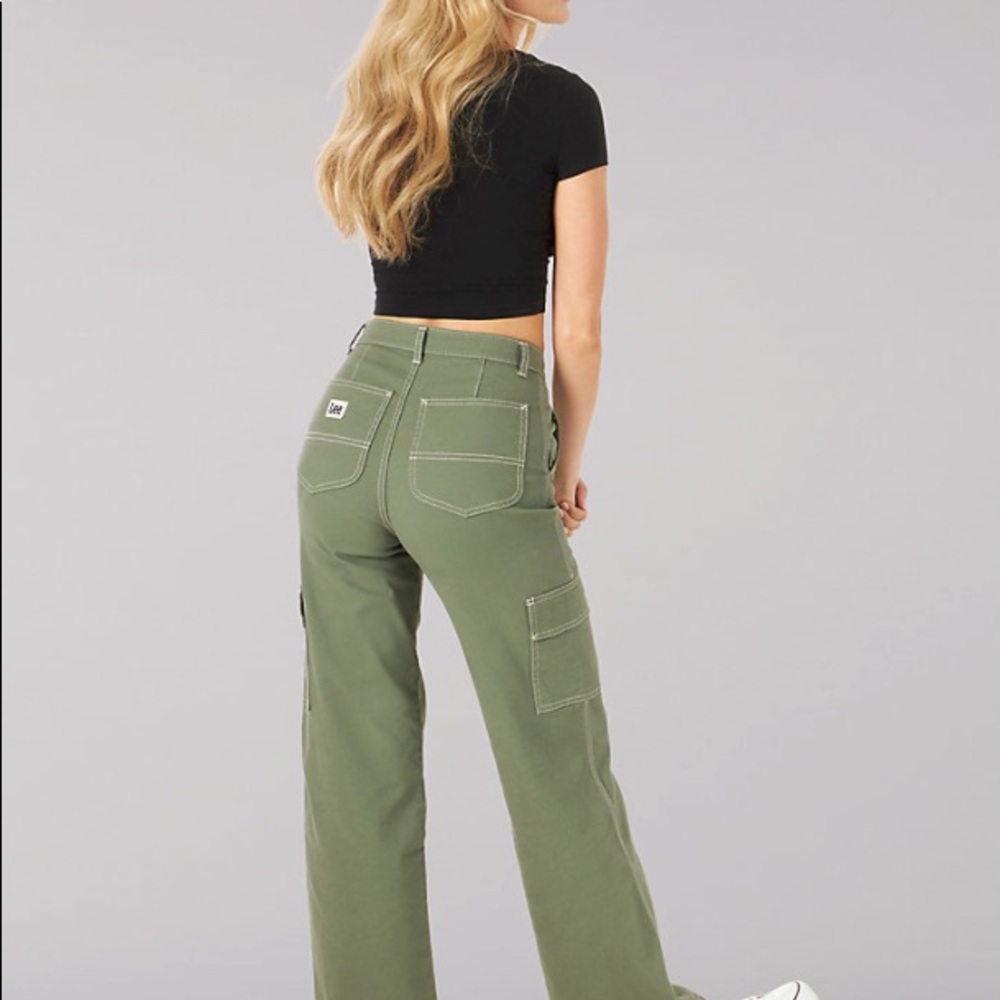 NWT Lee high rise a line cargo pants size 26